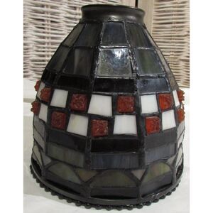 Tiffany glass Elk brand shade for pendant lighting red, white glass